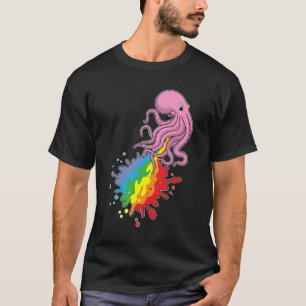 Octopus with Rainbow T-Shirt