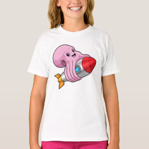 Octopus with Rocket T-Shirt
