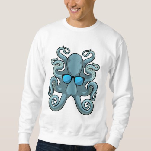 Octopus with Sunglasses Sweatshirt