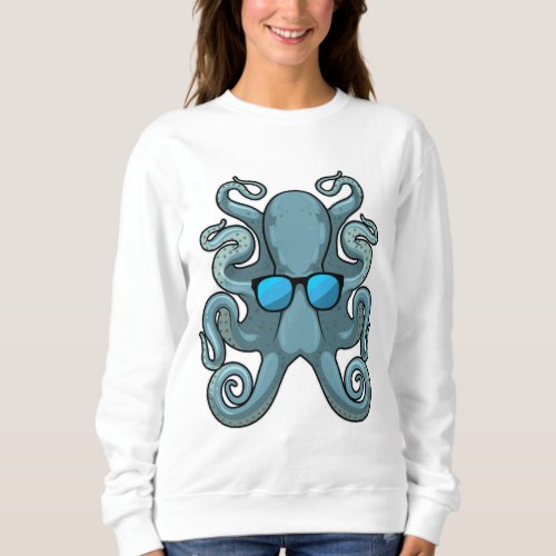 Octopus with Sunglasses Sweatshirt