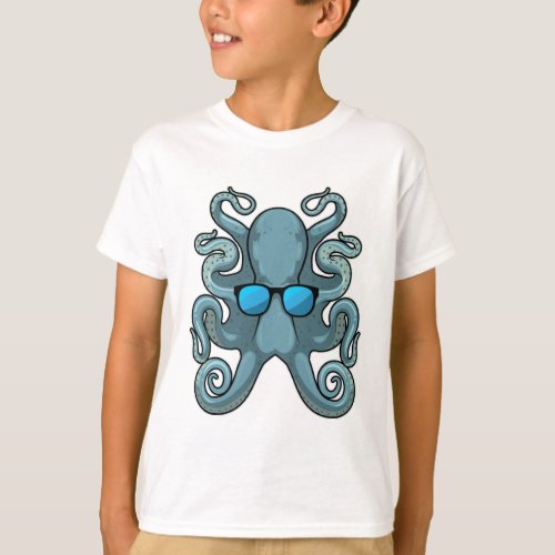 Octopus with Sunglasses T_Shirt