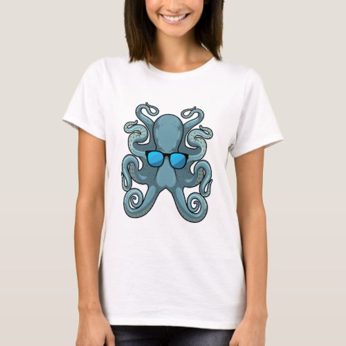 Octopus with Sunglasses T_Shirt