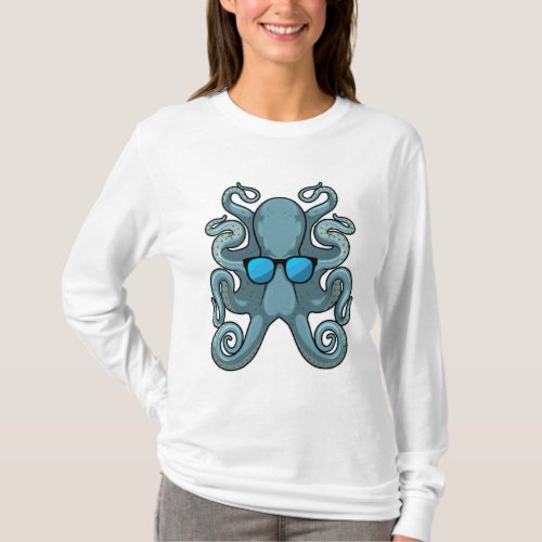 Octopus with Sunglasses T_Shirt