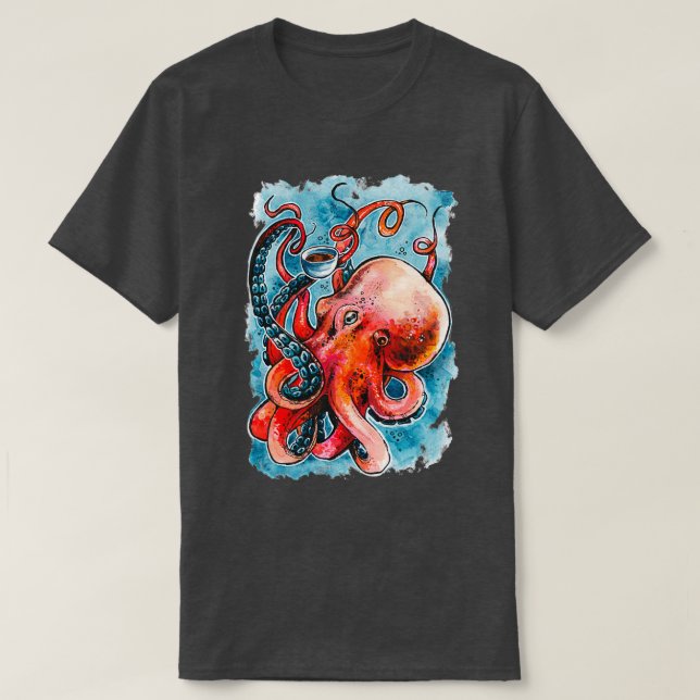 Octorista, everyones favorite cephalopod barista  T-Shirt (Design Front)