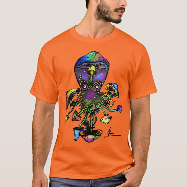 Octoshroom Tie Dye T-Shirt (Front)