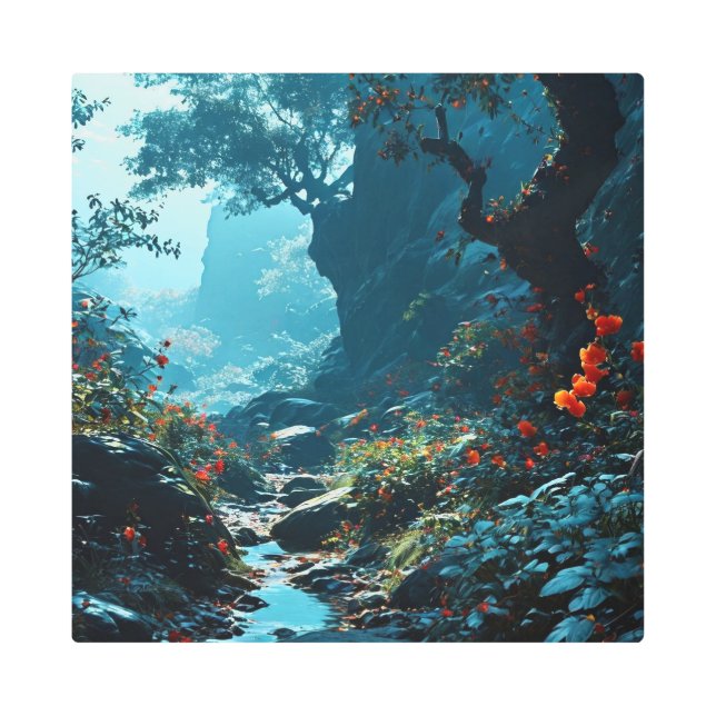 OCTURIA 16X16 Inch Square Metal Wall Art 0030064 (Front)