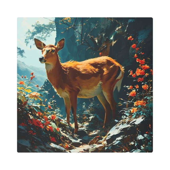 OCTURIA 16X16 Inch Square Metal Wall Art 0030067 (Front)