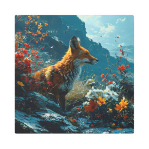 OCTURIA 16X16 Inch Square Metal Wall Art 0030068