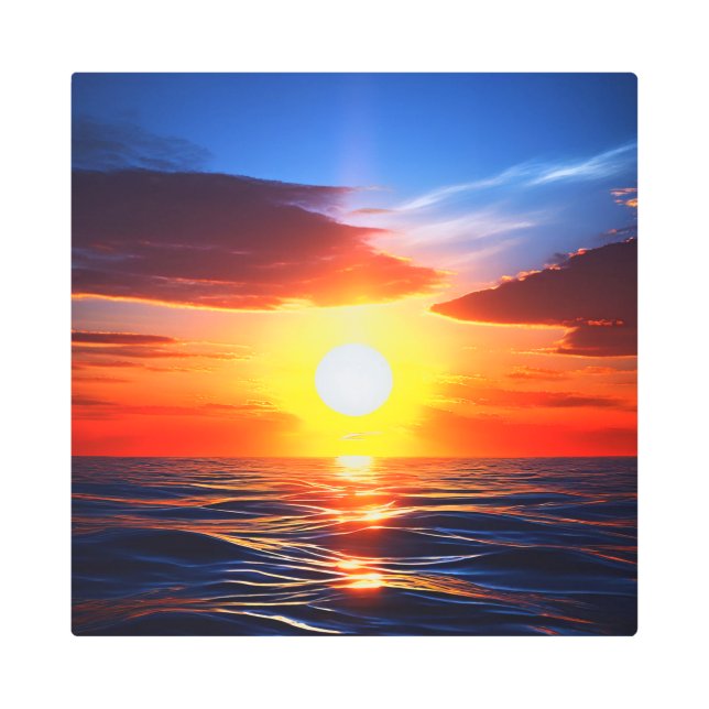 OCTURIA 16X16 Inch Square Metal Wall Art 0030113 (Front)