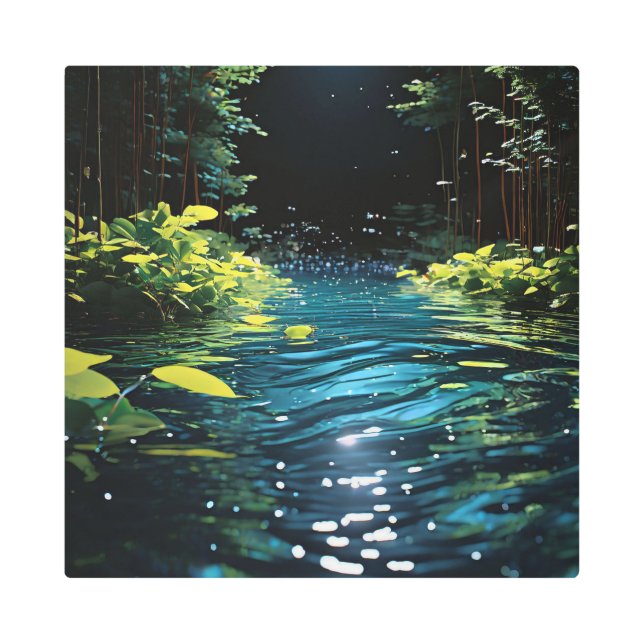 OCTURIA 16X16 Inch Square Metal Wall Art 0030118 (Front)