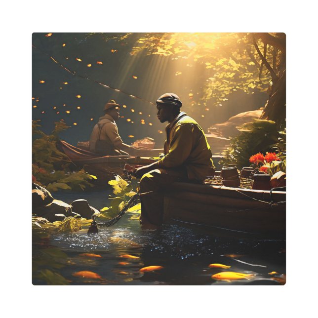 OCTURIA 16X16 Inch Square Metal Wall Art 0030218 (Front)