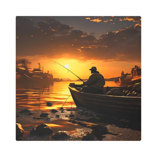 OCTURIA 16X16 Inch Square Metal Wall Art 0030220 (Front)