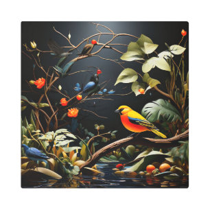 OCTURIA 16X16 Inch Square Metal Wall Art 0030234