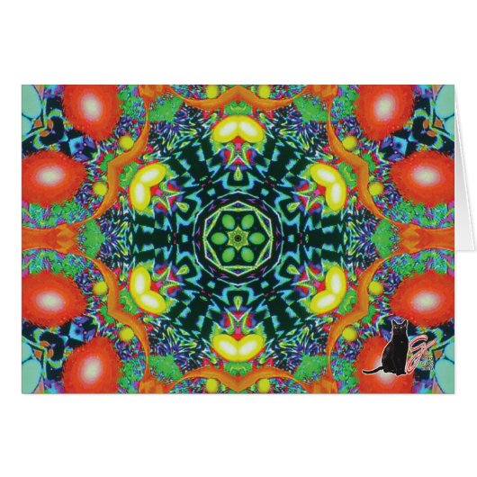 Ocular Kaleidoscope Greeting Card (Front Horizontal)