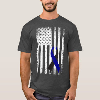 Ocular Melanoma Awareness Distressed American T-Shirt