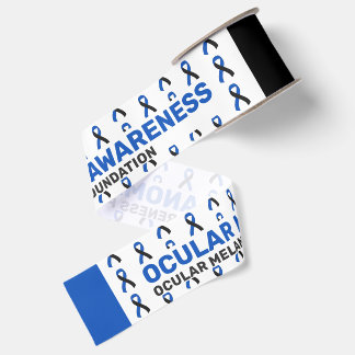 Ocular Melanoma Awareness Pattern Ribbon