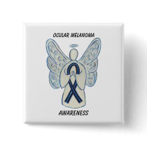 Ocular Melanoma Awareness Ribbon Angel Custom Pin