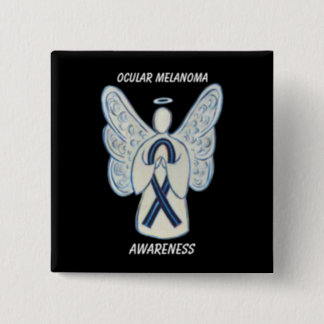 Ocular Melanoma Awareness Ribbon Angel Custom Pin