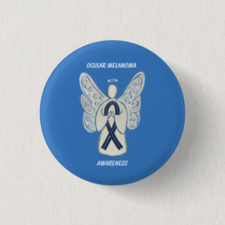 Ocular Melanoma Awareness Ribbon Angel Custom Pin