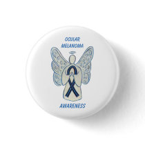 Ocular Melanoma Awareness Ribbon Angel Custom Pin