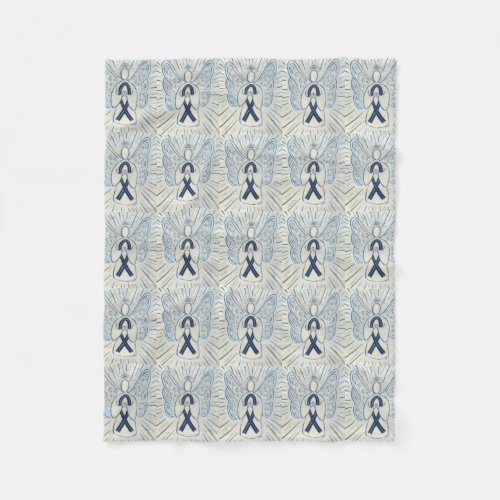 Ocular Melanoma Awareness Ribbon Fleece Blankets