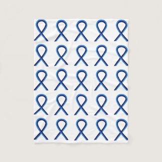 Ocular Melanoma Awareness Ribbon Fleece Blankets