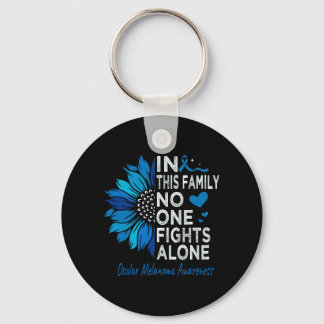 Ocular Melanoma Awareness Suower Support Ocular Keychain