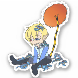 Ocular Ordeal Birthday Crabs Sticker