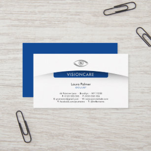 Oculist Optican Professional Business Card
