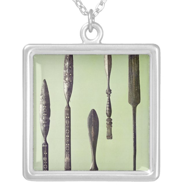 Oculist's instruments, c.270 silver plated necklace (Front)