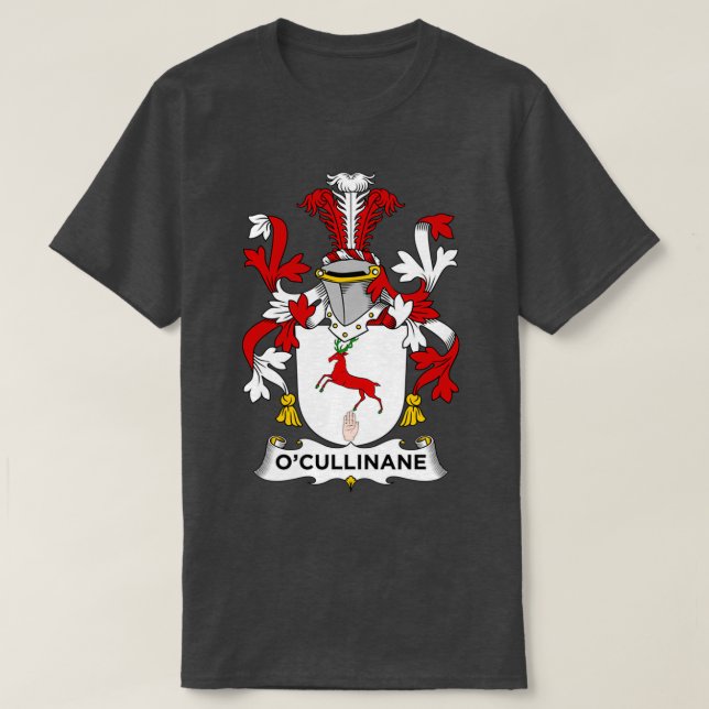 OCullinane Coat of Arms Family Crest  T-Shirt (Design Front)