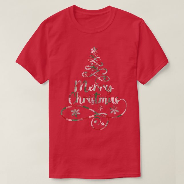 oD61 Christmas Tree Merry Xmas Christmas Vibes Dec T-Shirt (Design Front)