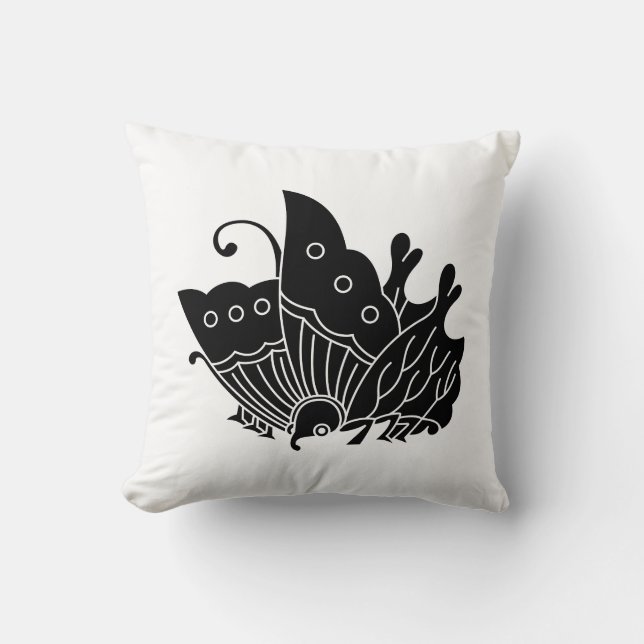 Oda butterfly throw pillow (Front)