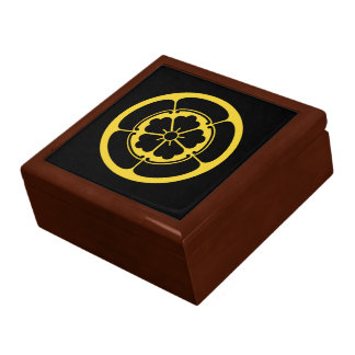 Oda Mon Japanese Samurai Clan Yellow Black Gift Box