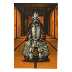 Oda Nobunaga Armor Wood Wall Art 24x36