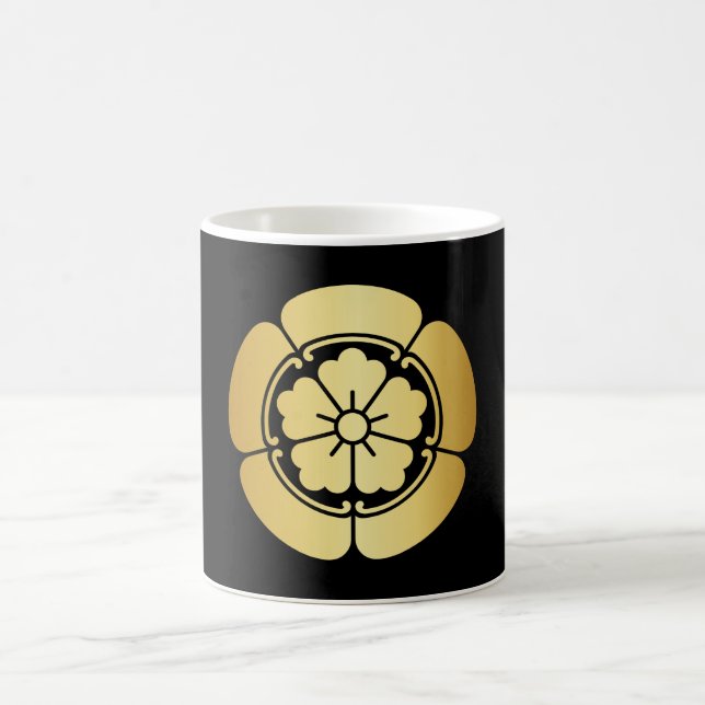 Oda Nobunaga Japanese Family Crest Coffee Mug (Center)