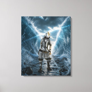 Oda Nobunaga Samurai Armor Water 20x24 Canvas Prin Print