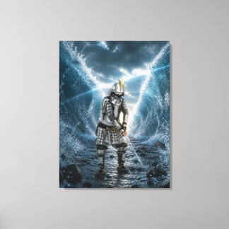 Oda Nobunaga Samurai Armor Water 24x32 Canvas Print