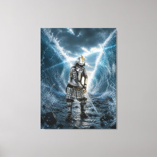 Oda Nobunaga Samurai Armor Water 30x40 Canvas Print