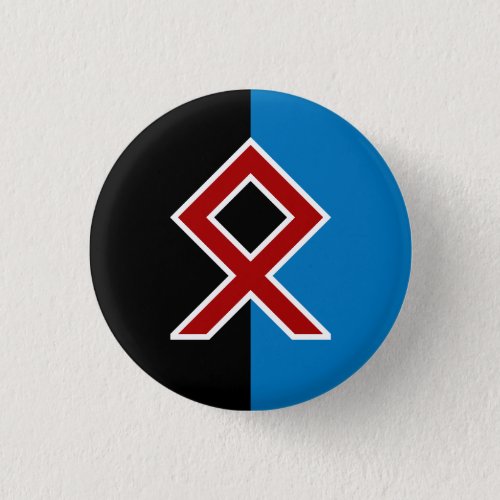 Odal Rune Badge _ Life Spirit Soil  Sea Button