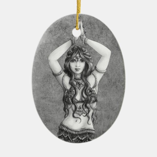Odalisk Ceramic Ornament (Front)