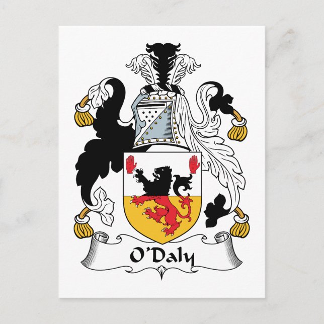 O'Daly Family Crest Postcard (Front)