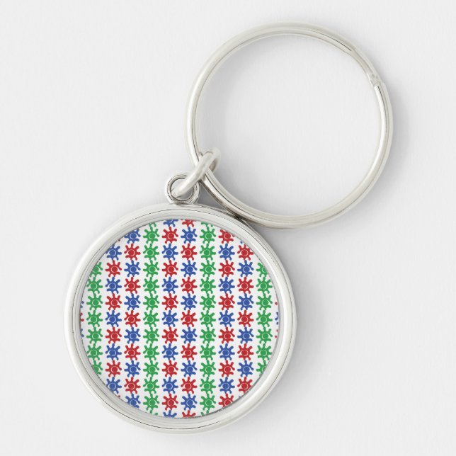 Odd Abstract Pattern Keychain (Front)