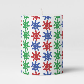 Odd Abstract Pattern Pillar Candle