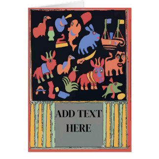 Odd Animals, add text,  Cards