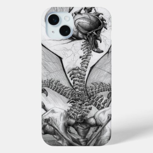 Odd Bone Fellow Skeleton Demon Horror Monster Art iPhone 15 Plus Case