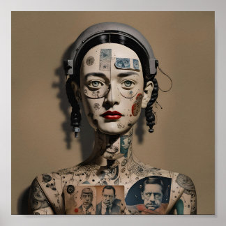 Odd Doll Surrealist AI image 009 P Poster