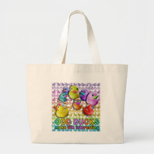 Odd Ducks - Rubber Duckies Large Tote Bag