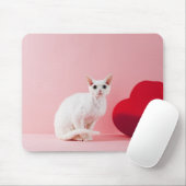 Odd-eyed cat mouse pad (With Mouse)