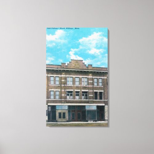 Odd Fellows Block ViewBillings MT Canvas Print